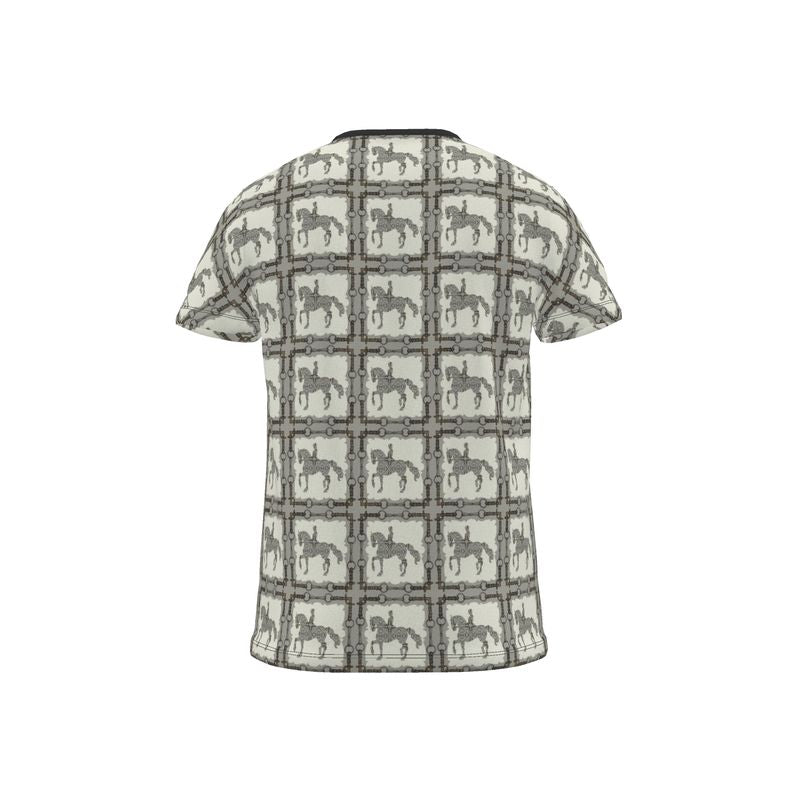 Gray Dressage Horse All Over Printed T Shirt Secondary image