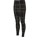 Black and Brown Piaffe Checkered Plaid Equestrian Bit Faux Full Seat R