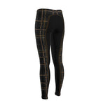 Black and Brown Piaffe Checkered Plaid Equestrian Bit Faux Full Seat R