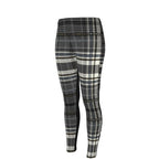 Gray and Black Brown Equestrian Plaid High Waisted Rider Leggings