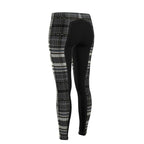 Gray and Black Brown Equestrian Plaid High Waisted Rider Leggings