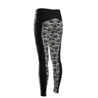 Gray and Black Checkered Equestrian Plaid High Waisted Rider Leggings