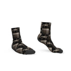 Brown and Back Checkered Socks