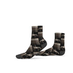 Brown and Back Checkered Socks