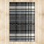 Black Plaid Area Rug