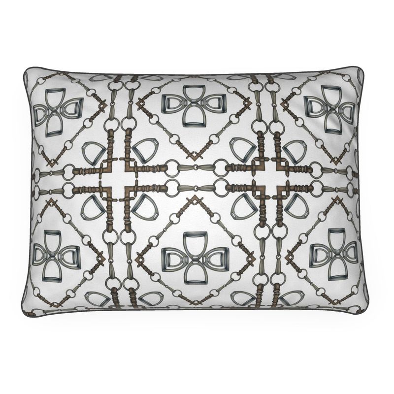 Geometric Bit Motif Cushion Pillow