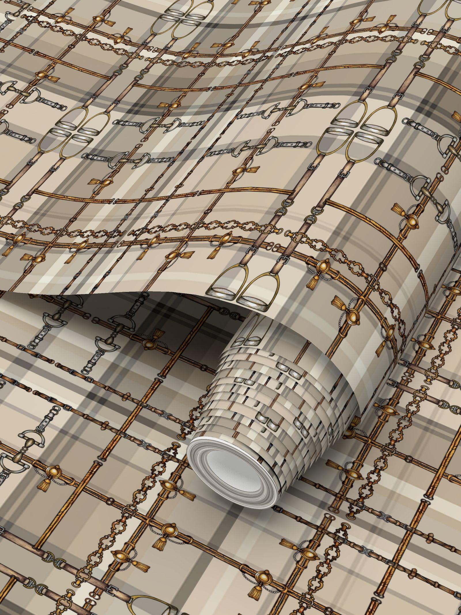 Chaos Bit Wallpaper Luxury Equestrian Home Decor Farmhouse Secondary image
