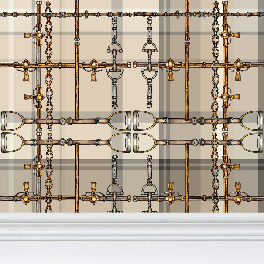 Chaos Bit Wallpaper Luxury Equestrian Home Decor Farmhouse
