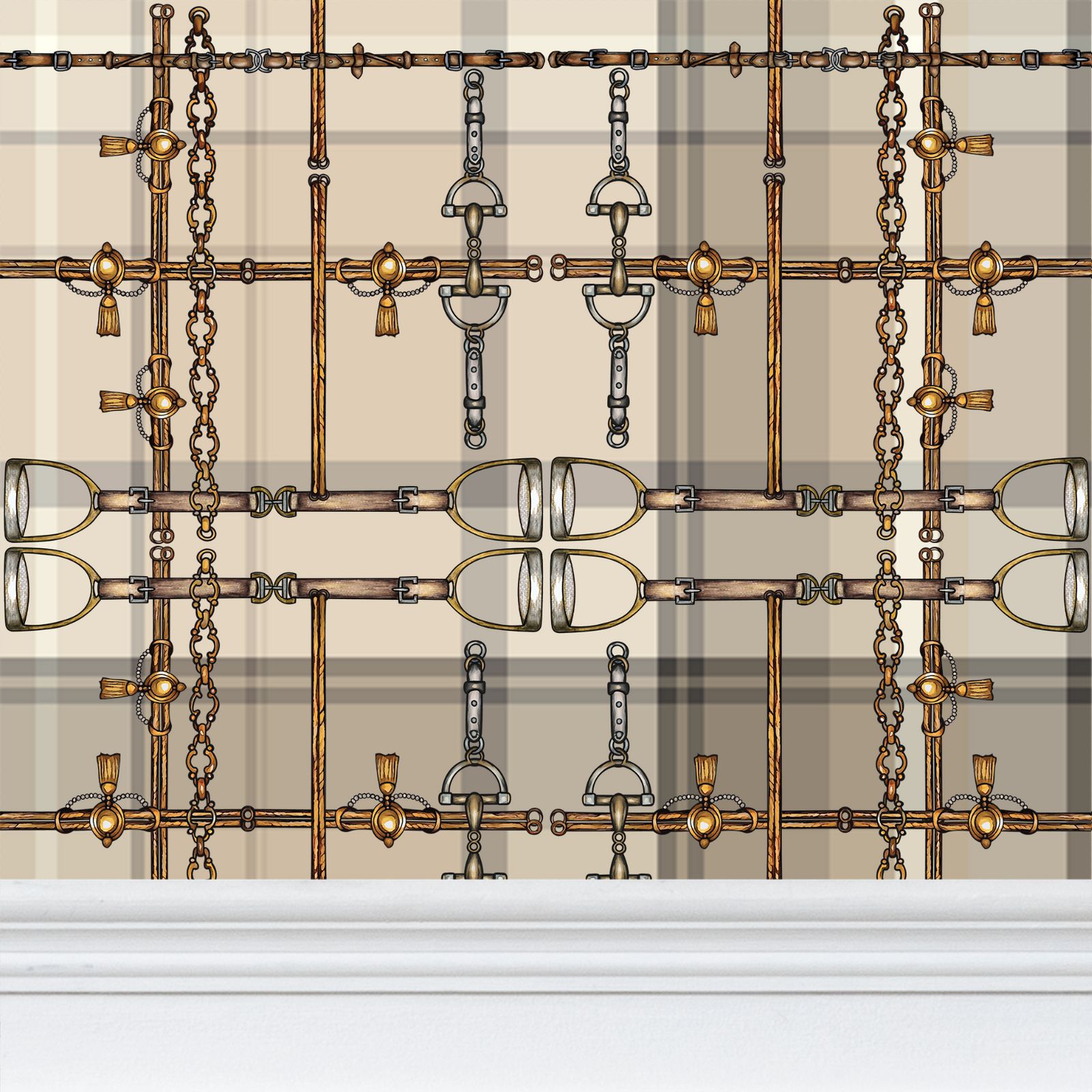 Chaos Bit Wallpaper Luxury Equestrian Home Decor Farmhouse