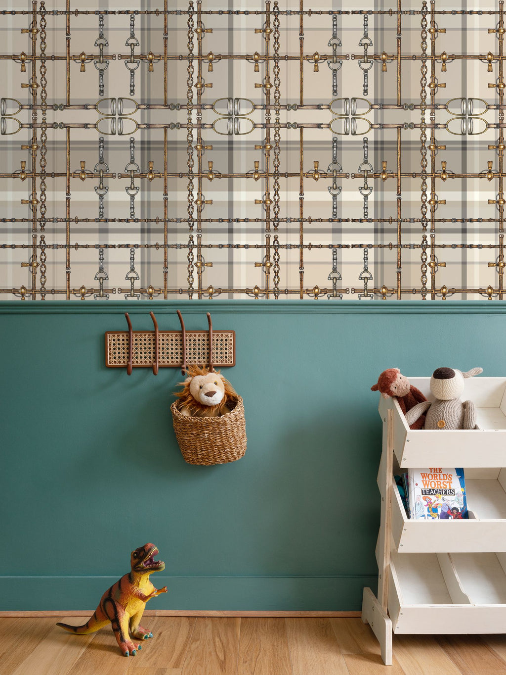 Chaos Bit Wallpaper Luxury Equestrian Home Decor Farmhouse