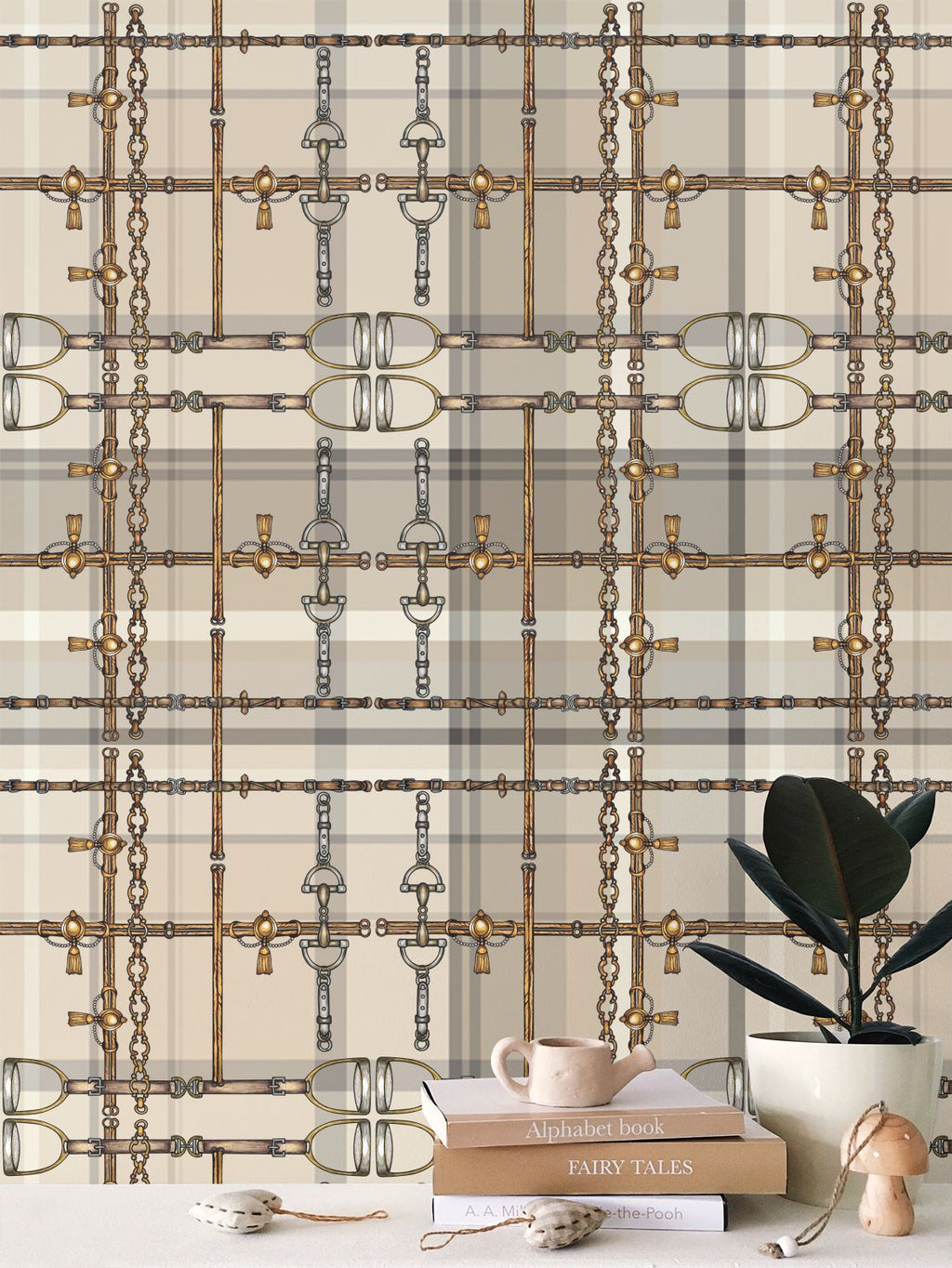 Chaos Bit Wallpaper Luxury Equestrian Home Decor Farmhouse